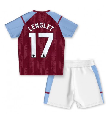Aston Villa Clement Lenglet #17 Replika Babytøj Hjemmebanesæt Børn 2023-24 Kortærmet (+ Korte bukser)